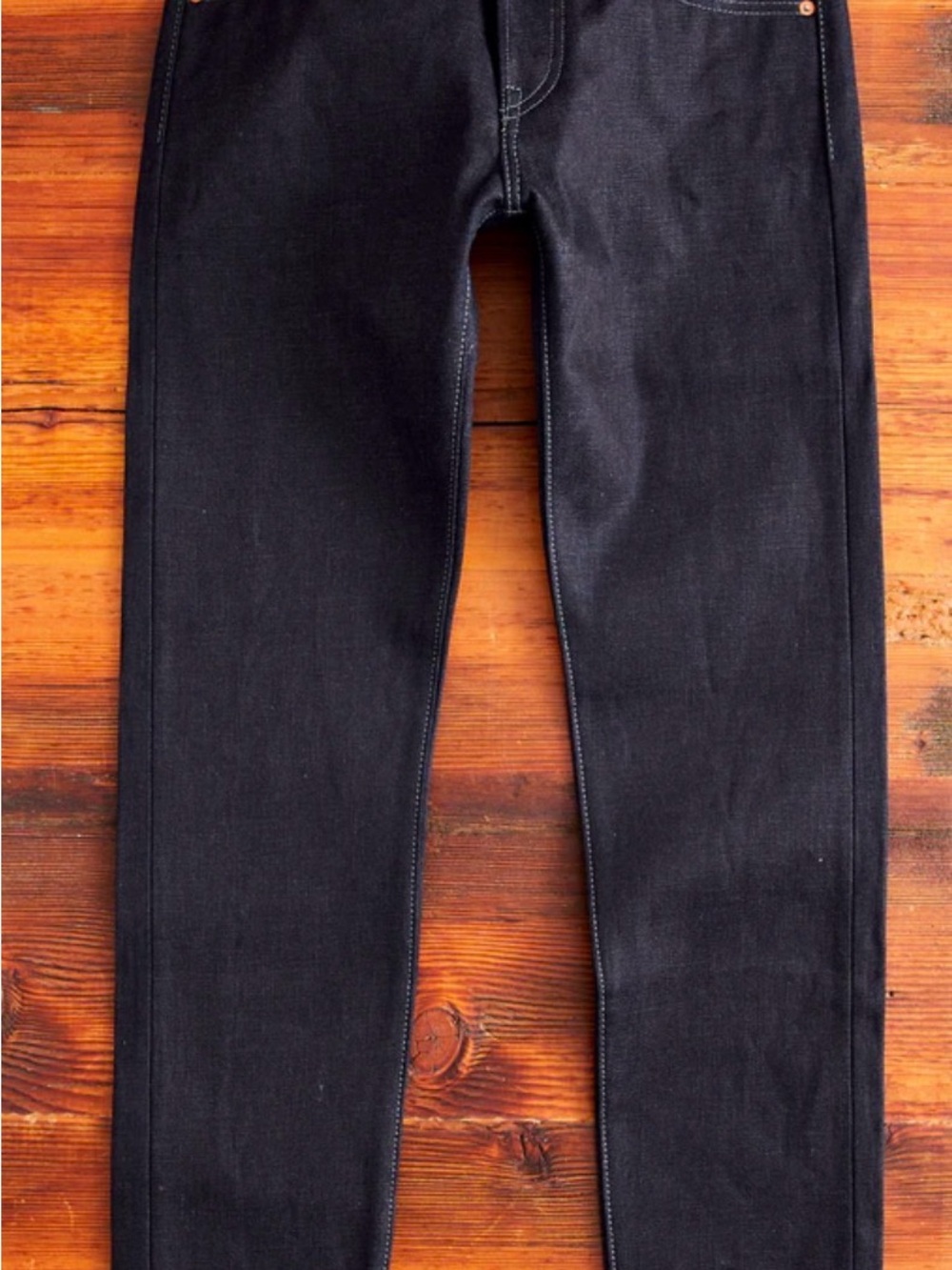 Momotaro 0306-52G "Indigo x Grey" 18oz Selvedge Denim